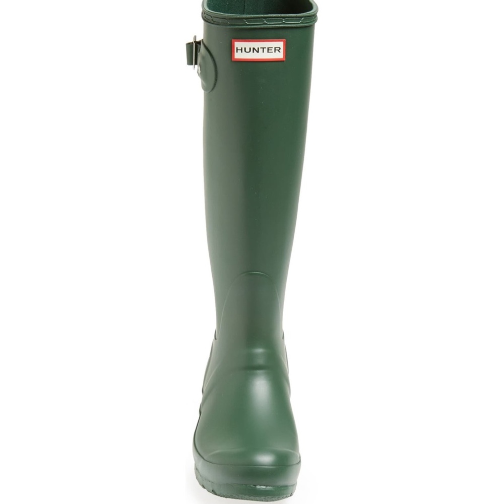 NEW Hunter Original Tall Matte Green Rain Boots SIZE Women's 6 - Picture 6 of 10